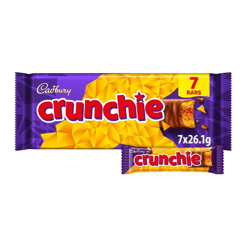 Cadbury Crunchie Chocolate 7s  (7x26.1g)=182.7g