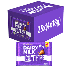 Cadbury Dairy Milk Little Bars Chocolate 4x18g=72g