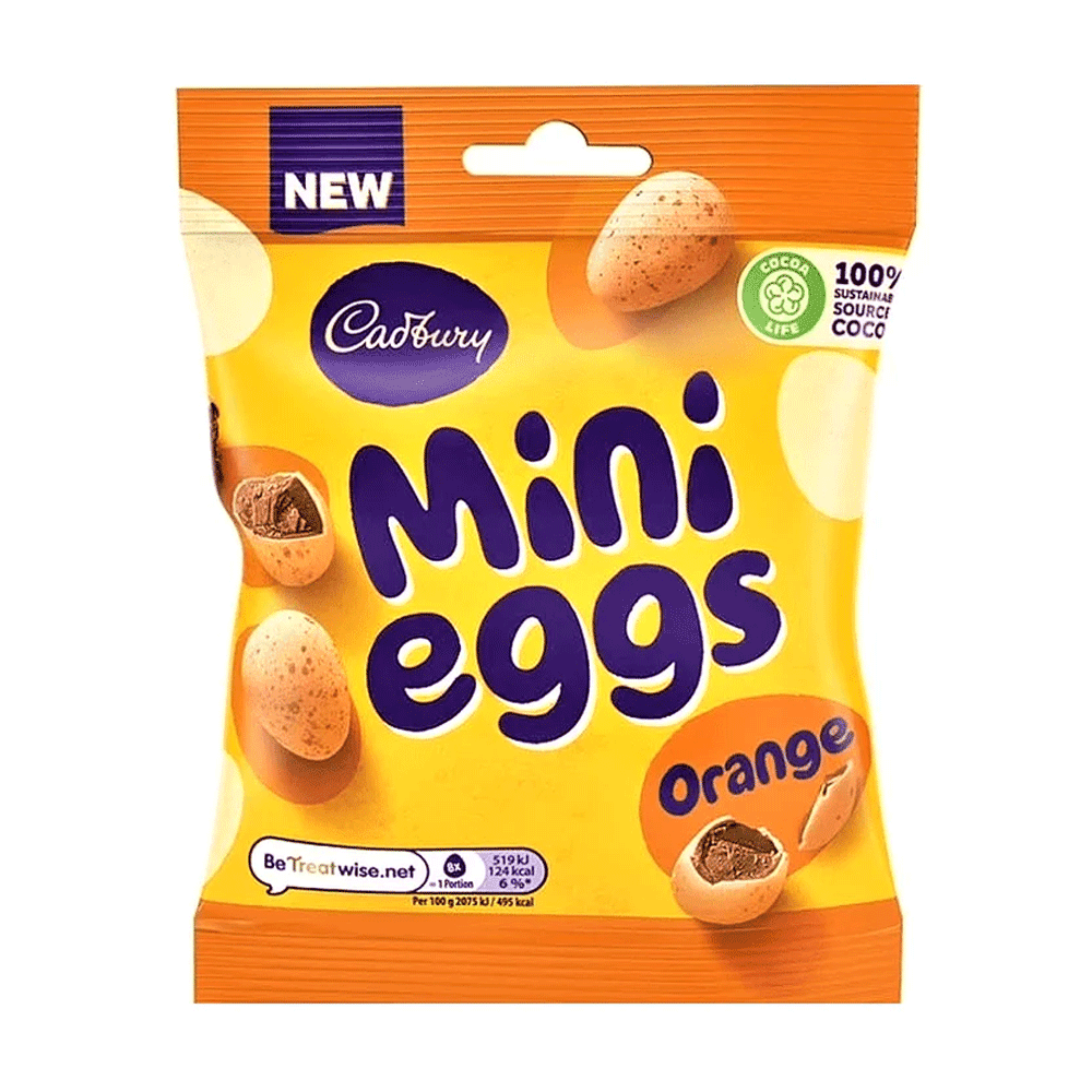 Cadbury Mini Eggs Orange Chocolate Pouch 74g