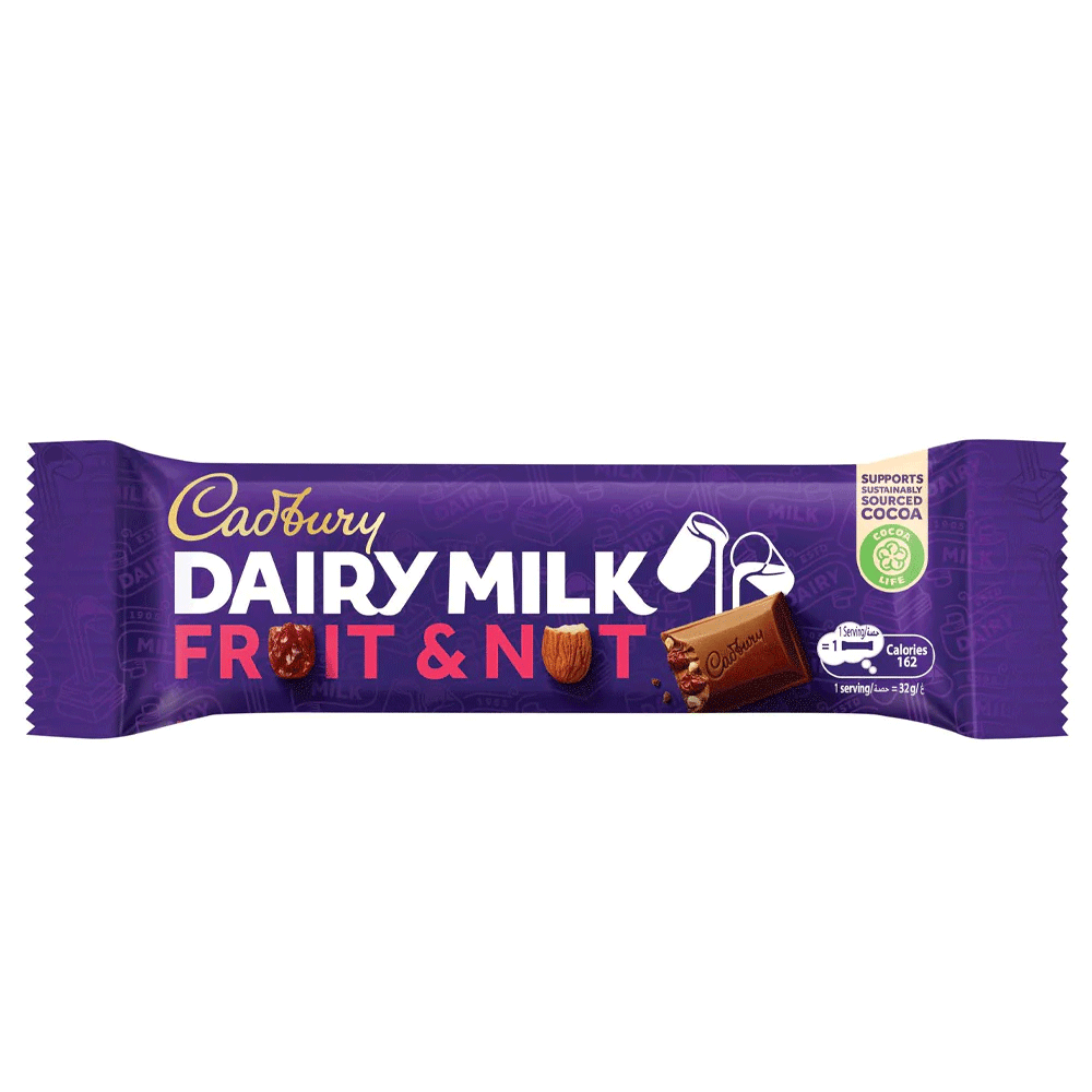 Cadbury Dairy Milk Fruit & Nut Chocolate 32gx5