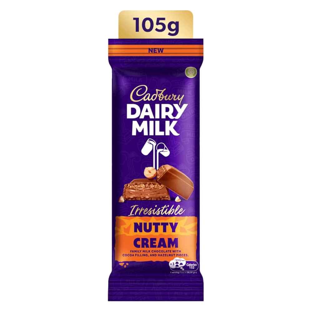 Cadbury Dairy Milk Nutty Cream Chocolate 105g