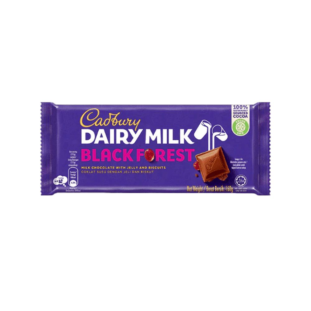 Cadbury Dairy Milk Black Forest Chocolate 160g