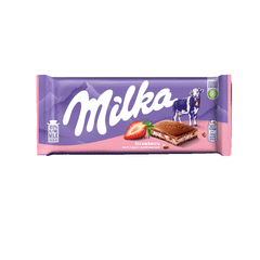 Milka Strawberry Yoghurt Chocolate Bar 100g