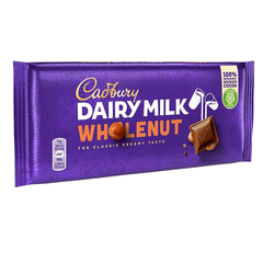 Cadbury Dairy Milk Wholenut Chocolate Bar 120g