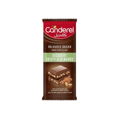 Canderel Decadent Crispy & Almond S/f Chocolate 100g