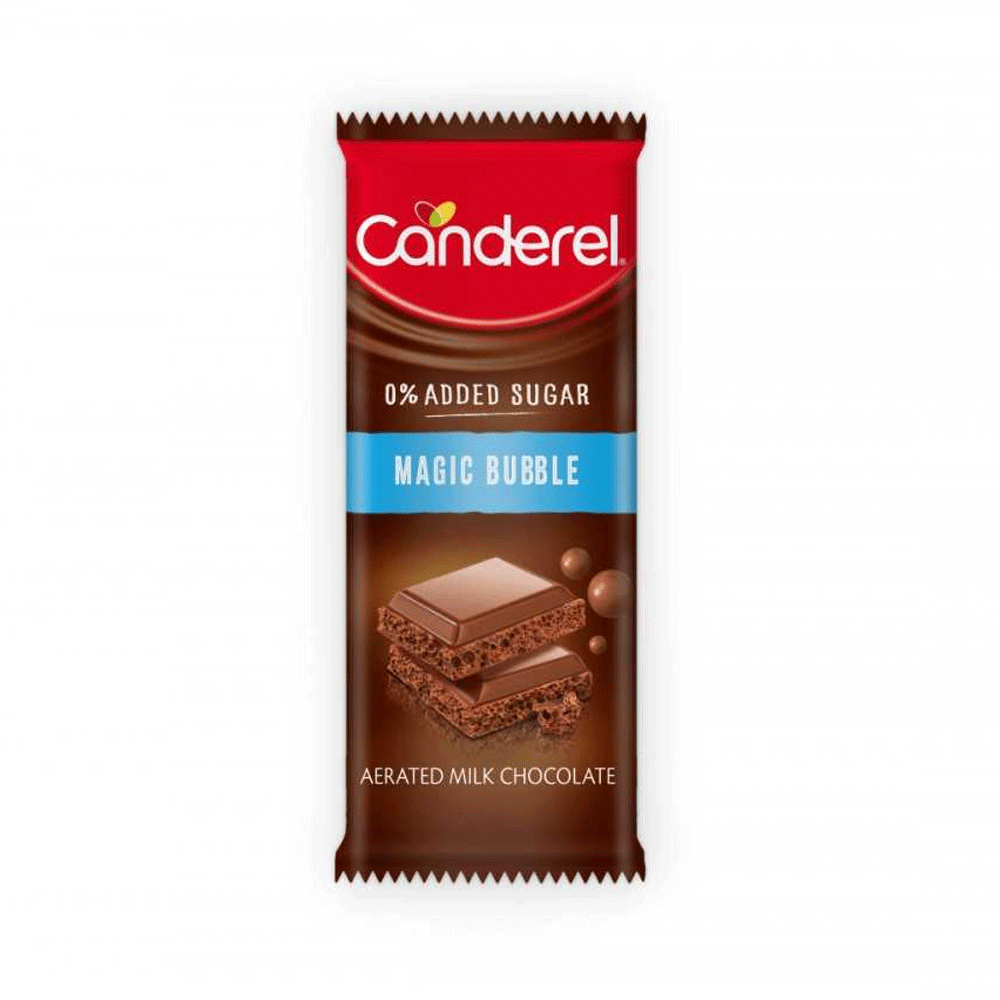 Canderel Bubble Aeratd Milk Chocolate 74g