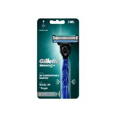 Gillette Mach 3+ Comfortable Shave Razor 1s