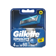 Gillette Mach 3 Turbo 3d 4s Cart