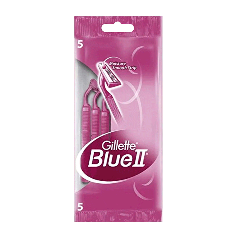 Gillette Blue 2 Plus 5 Pcs Pink