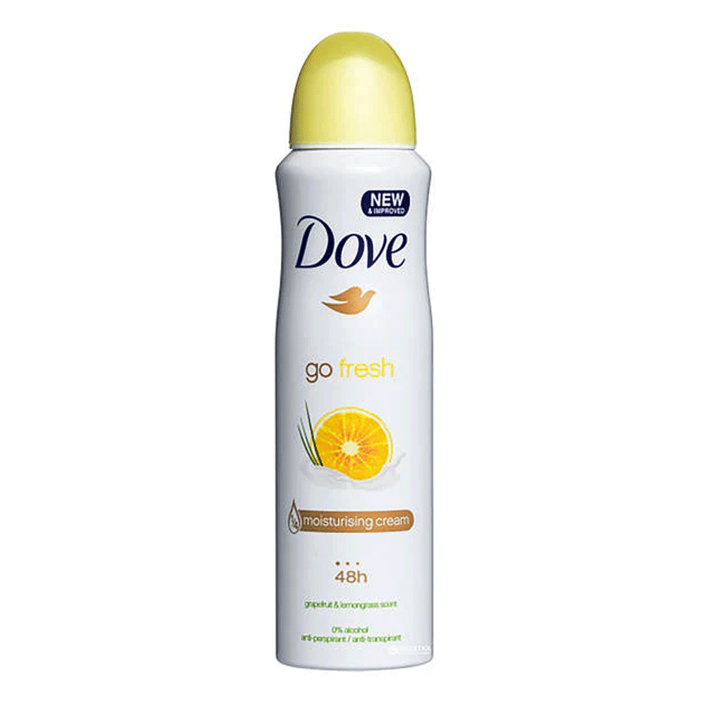 Dove Go Fresh Grapefruit And Lemongrass Bodyspray 150ml