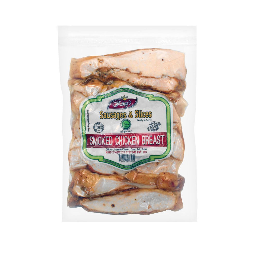 King's Smoked Chicken Breast Sliced 200g