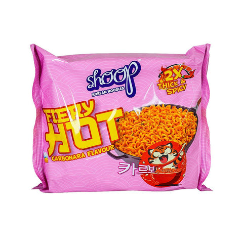Shan Shoop Firey Hot Carbonara Flavour Korean Noodles 140g