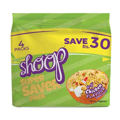 Shan Shoop Spicy Chicken Flavour Noodles Family Pack 4x50g