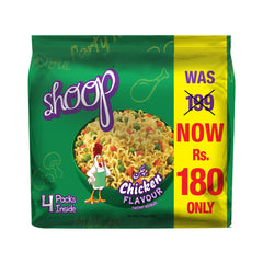 Shan Shoop Spicy Chicken Flavour Noodles Family Pack 4x50g