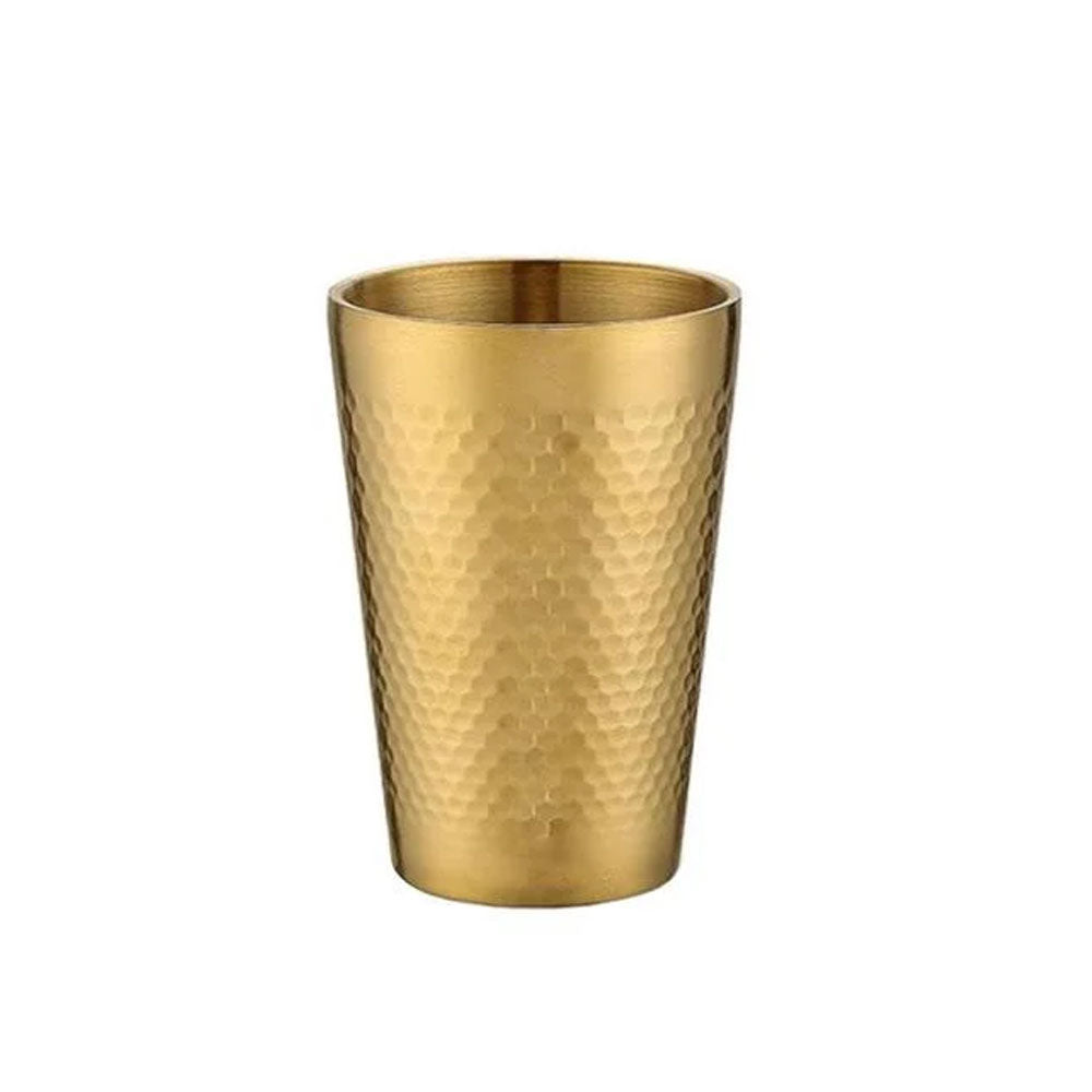 Hammered Cup Gold 450ml Gst1060