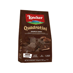 Loacker Quadratini Double Choc Waffer 125g