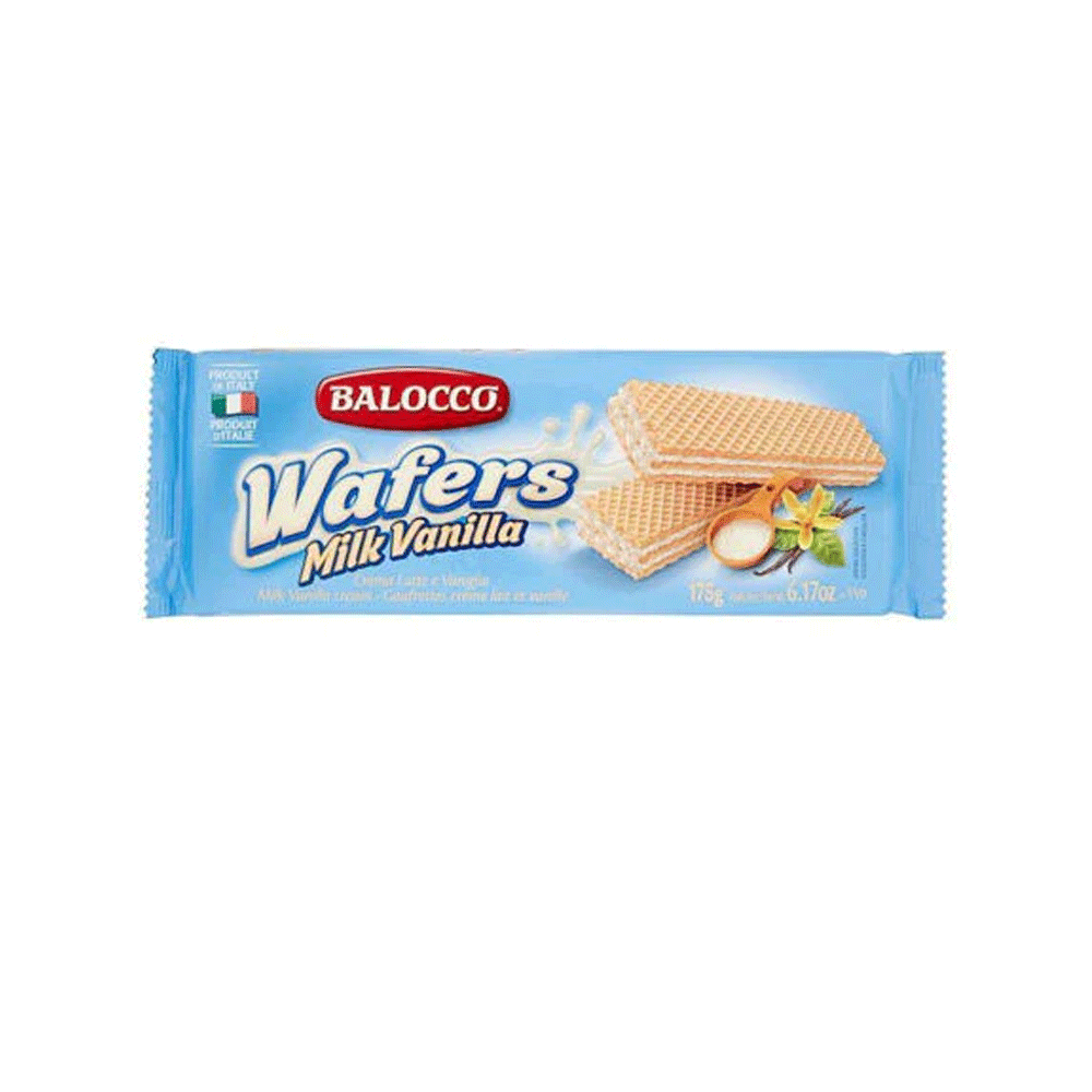 Balocco Snack Milk Vanilla Wafers 175g
