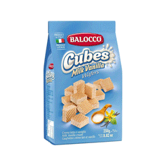 Balocco Cubes Milk Vanilla Wafers 250g