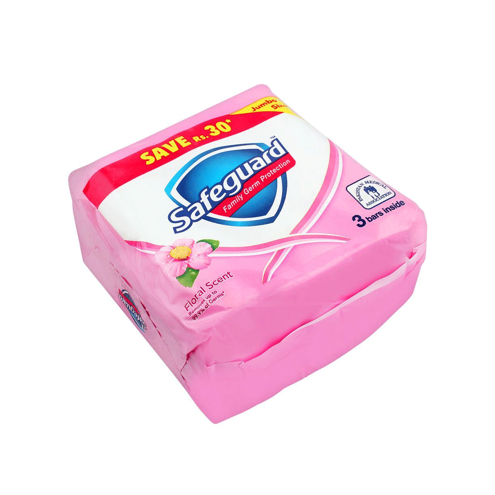 Safeguard Floral Scent Soap 3x175g