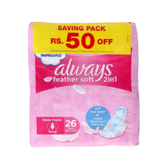 Always Feather Soft 2in1 Long 26 Pads