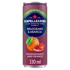 Sanpellecrino Sparkling Orange & Pomegranate Can 330ml