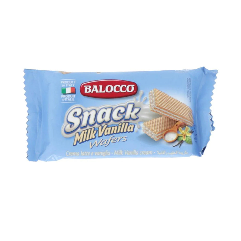Balocco Snack Milk Vanilla Wafers 45g