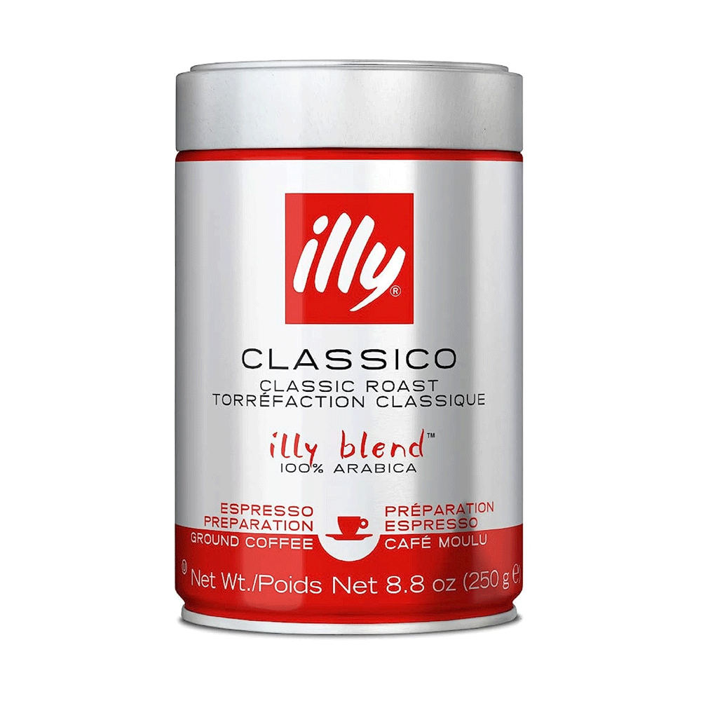 Illy Groun Espresso Classico Roast Coffee 250g