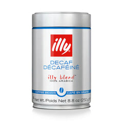 illy Decaffeinato Coffee Beans Tin 250g