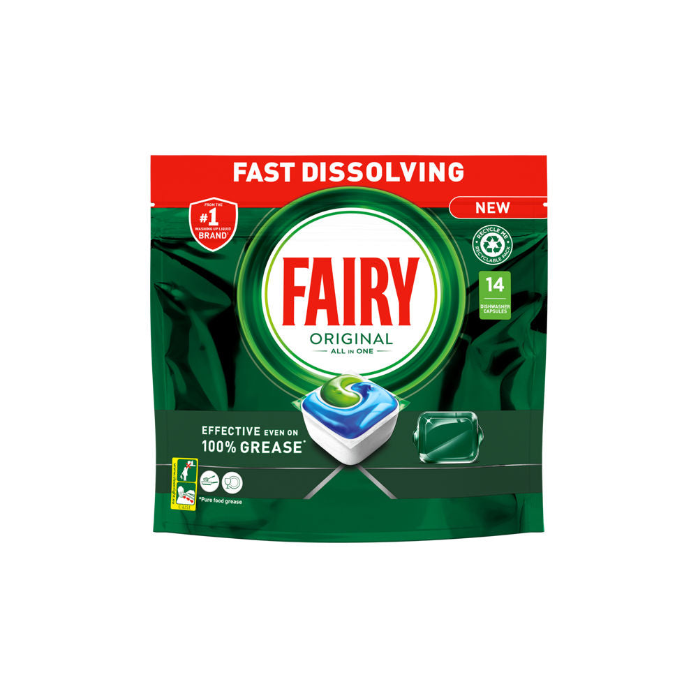 Fairy Original All In One Dishwasher Capsules 14s