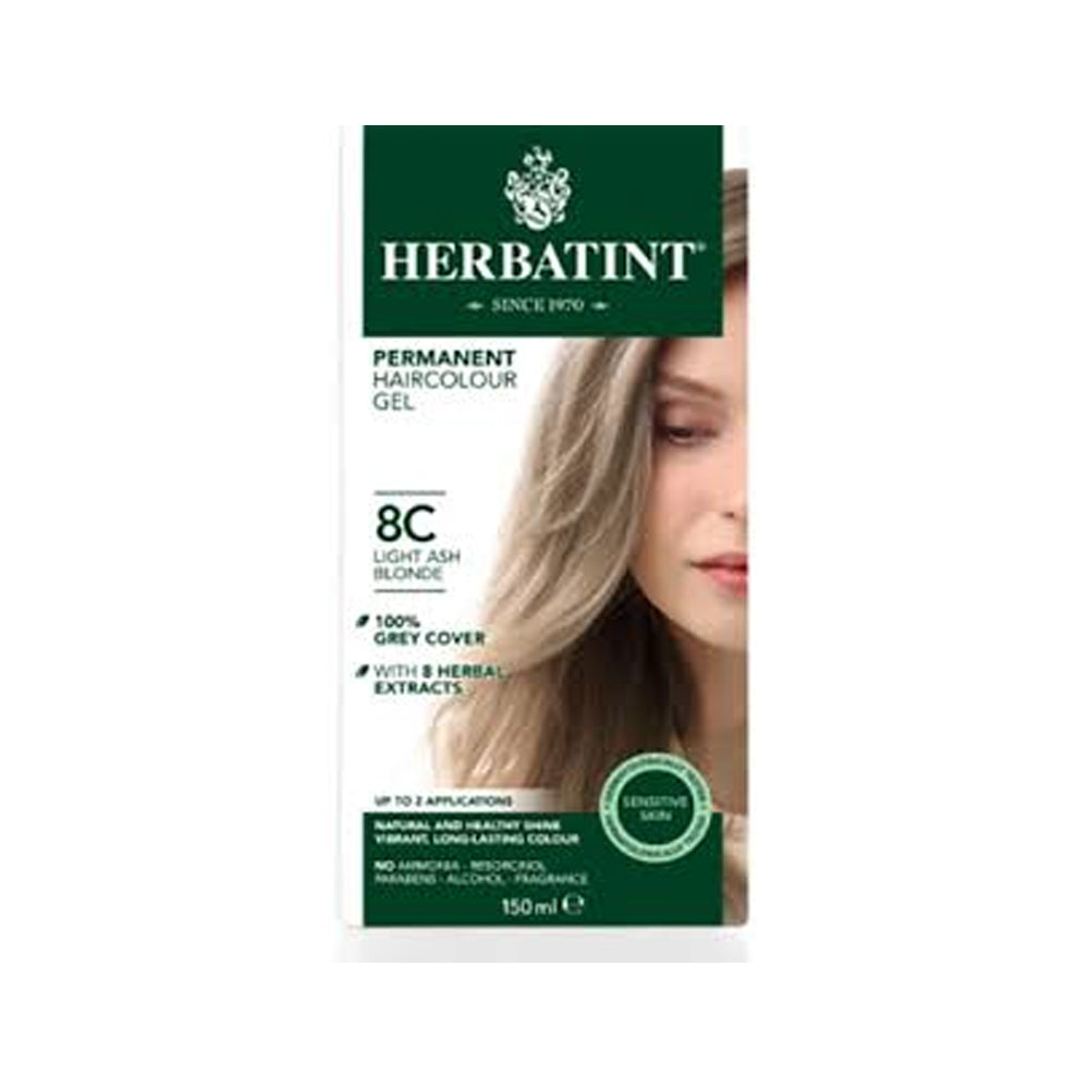 Herbatint 8c Light Ash Blonde Hair Colour 150ml