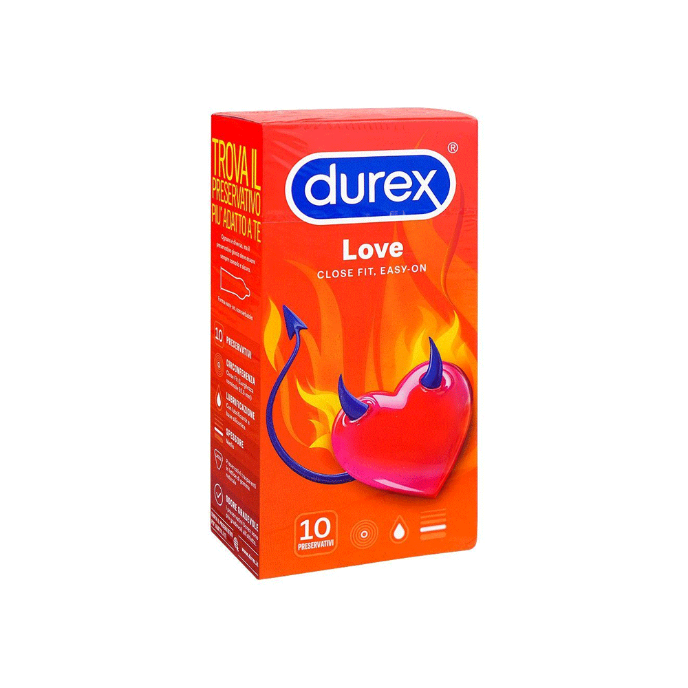 Durex Love Close Fit Easy-on Condoms 10s (uk)