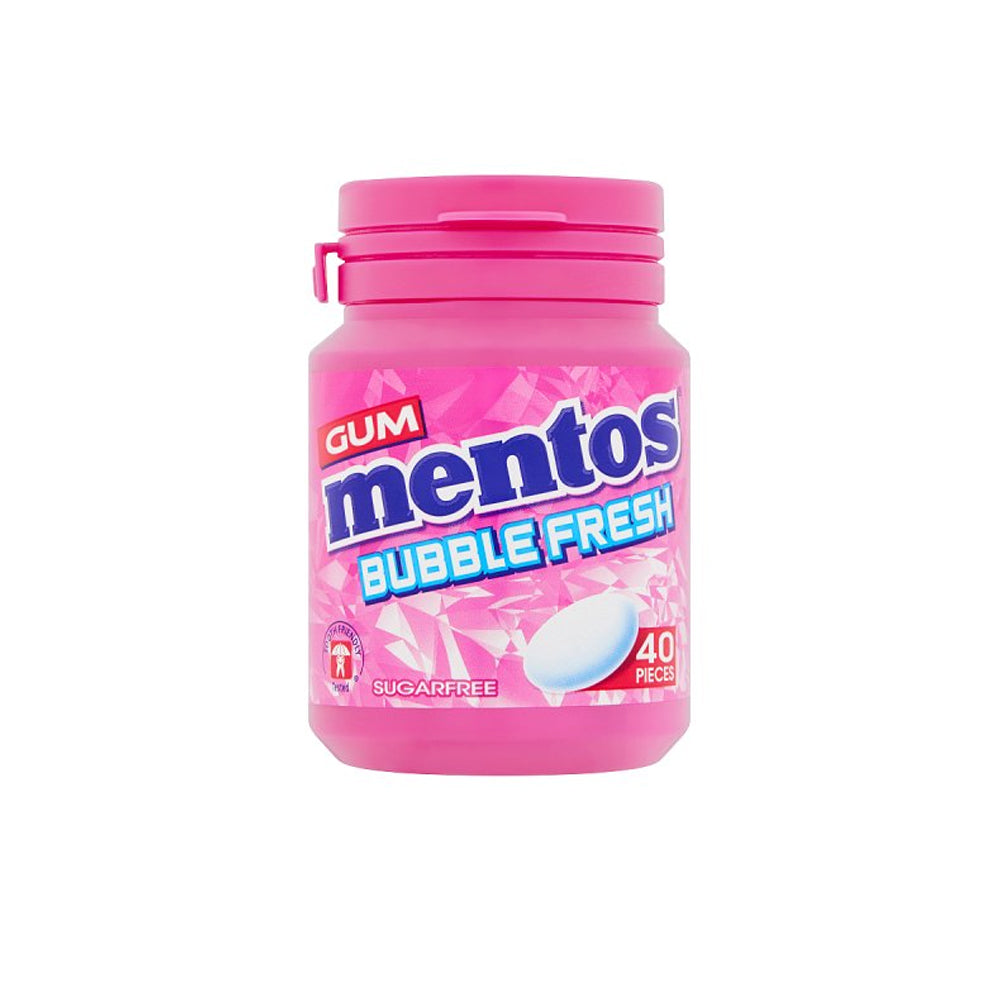 Mentos Bubble Fresh Gum Sugar Free 40 Pieces