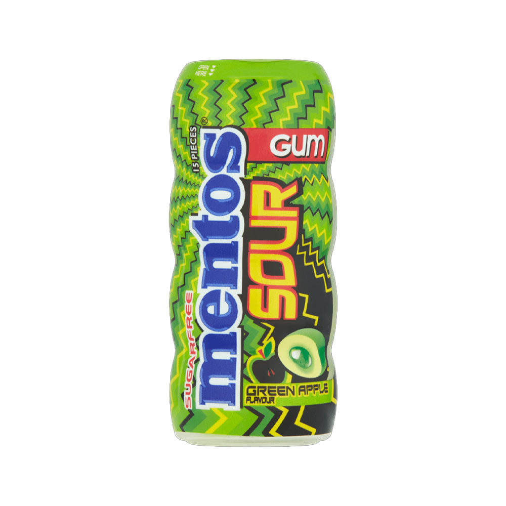 Mentos Sour Gum Green Apple Flavour 30g