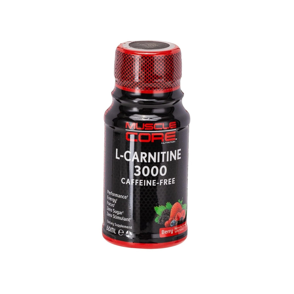 Muscle Core L-Carnitine 3000 Dietary Supplement Berry 60ml