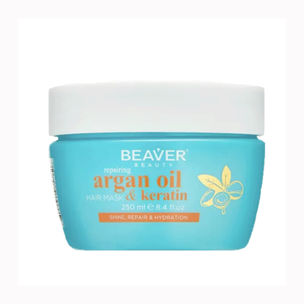 Beaver Herbal Argan Oli & Keratin Mask 250ml