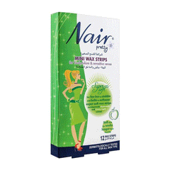 Nair Pretty Mini Wax Strips Green Apple 12s