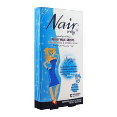 Nair Pretty Mini Wax Strips Blueberry 12s