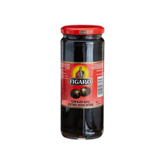 Figaro Plain Black Olives 340g
