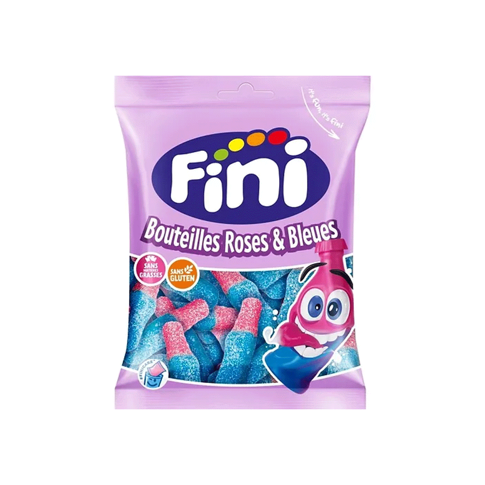 Fini Pink Blue Bottles Jellies 80g