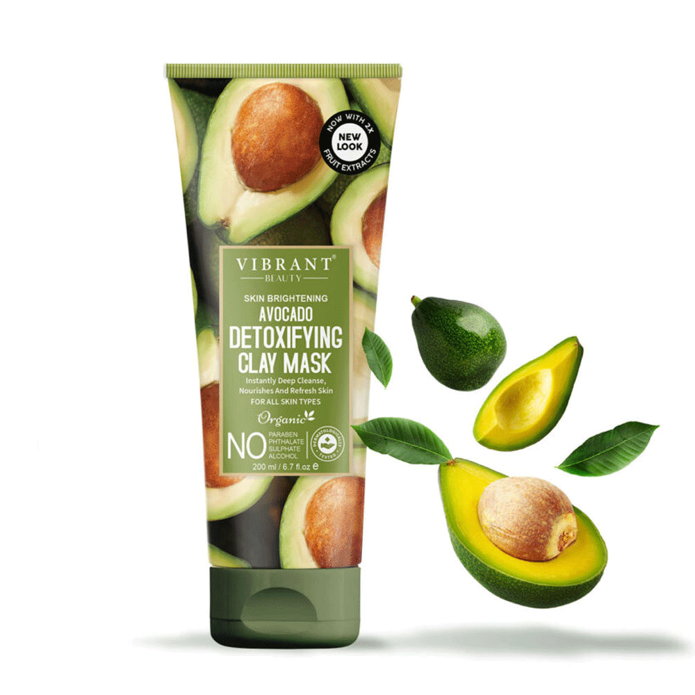 Vibrant Beauty Avocado Detoxifying Clay Mask 200ml