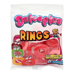 Dulceplus Sour Strawberry Rings Jelly 100g