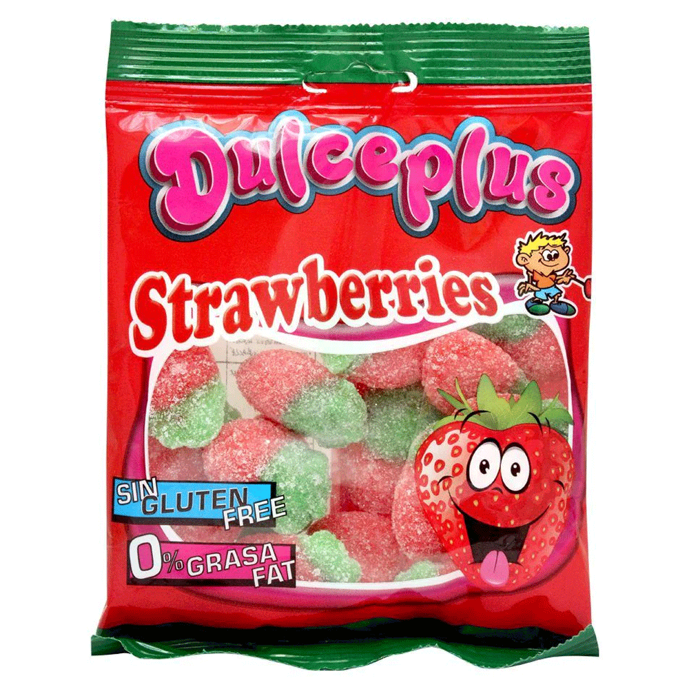 Dulceplus Sour Wild Strawberry Jelly 100g