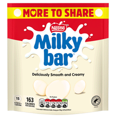 Nestle Milky Bar Smooth & Creamy Chocolate Pouch 176g