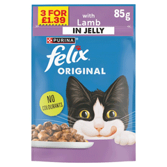 Felix Original With Lamb In Jelly Cat Food 85g