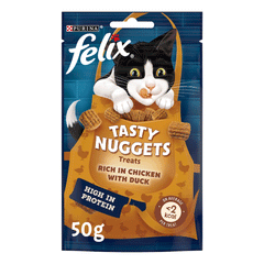 Felix Tasty Nuggets Rich In Chicken With Duck Cat Food 50
