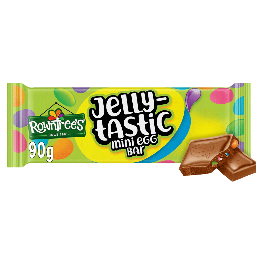 Rowntrees Jelly Tastic Mini Eggs Chocolate Bar 90g