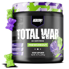 Redcon1 Total War Pre-Workout Sour Gummy Bear 447g 30 Servings