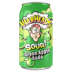 War Heads Sour Green Apple Soda 355ml