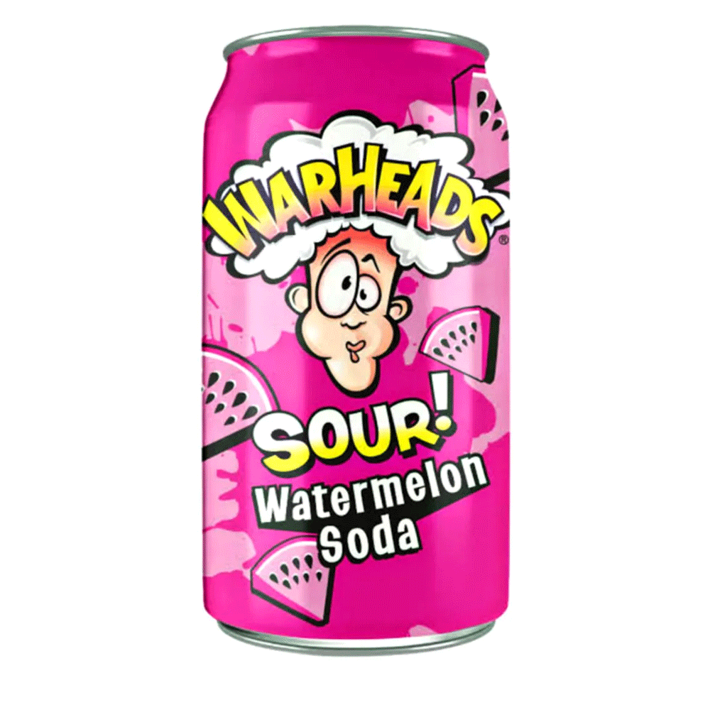 War Heads Sour Watermelon Soda 355ml
