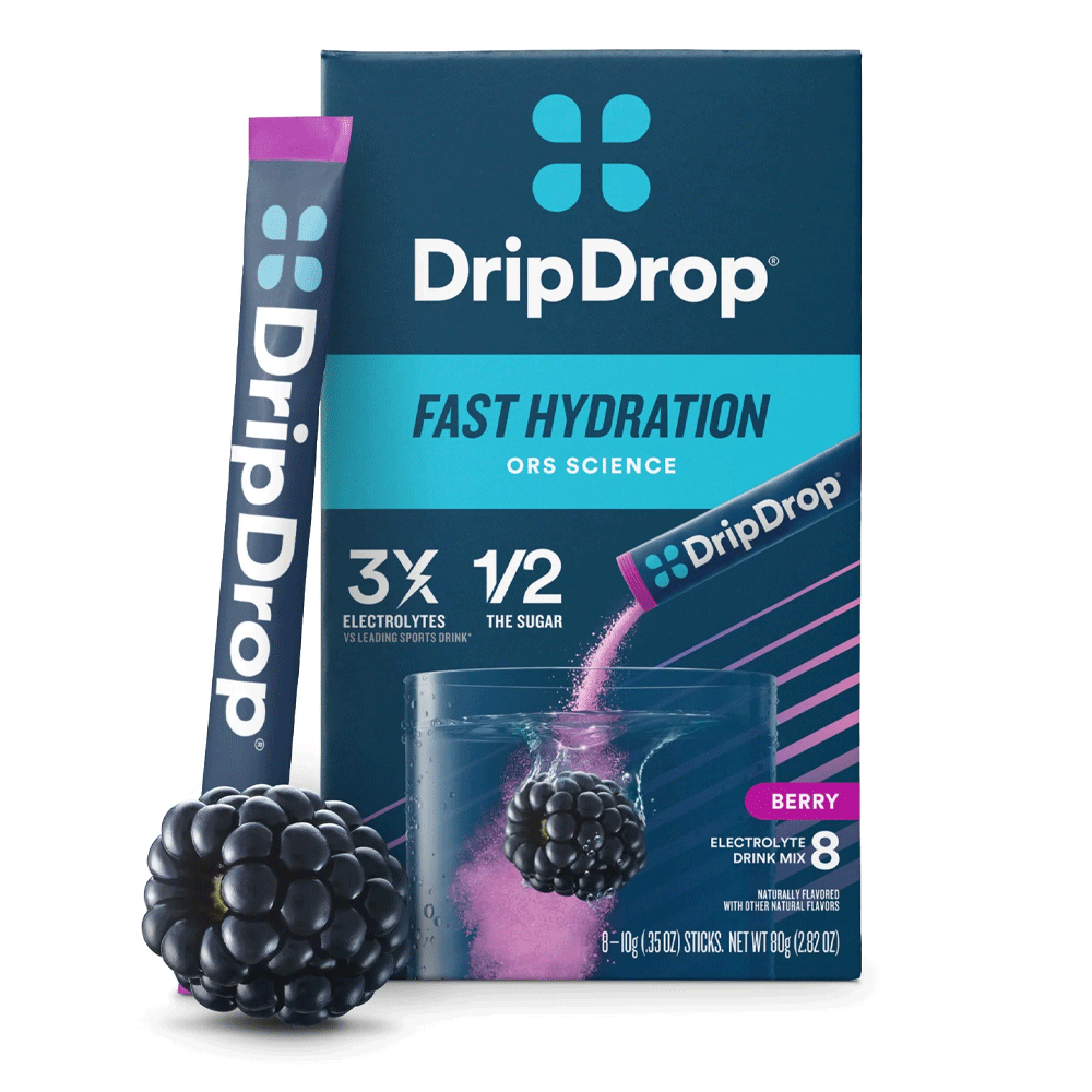 Dripdrop Fast Hydration Berry Flavour 8s 80g Pack